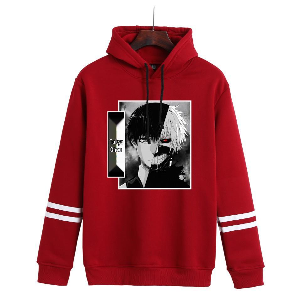 Tokyo Ghoul 2D Anime Print Unisex Long Sleeve Hoodie