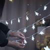Solar/220V Plug-in Version Operated Star String Lights LED Fairy Lights Christmas Garland for Terrace Home Party Wedding Decoration Lights