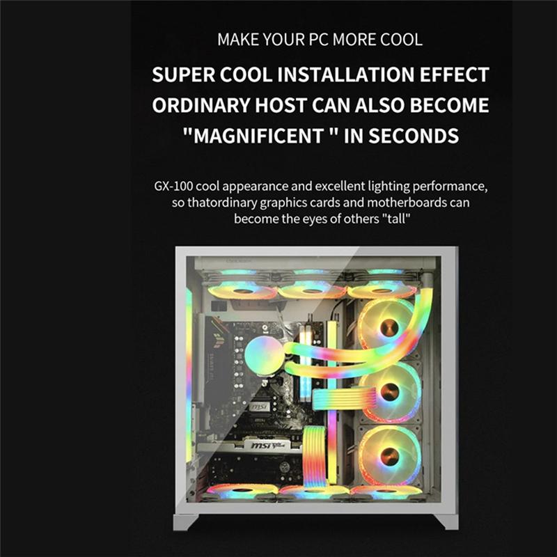 12-портовый ARGB + 10-портовый PWM Магнитный Хаб-разветвитель с Пультом Дистанционного Управления для Вентиляторов ПК