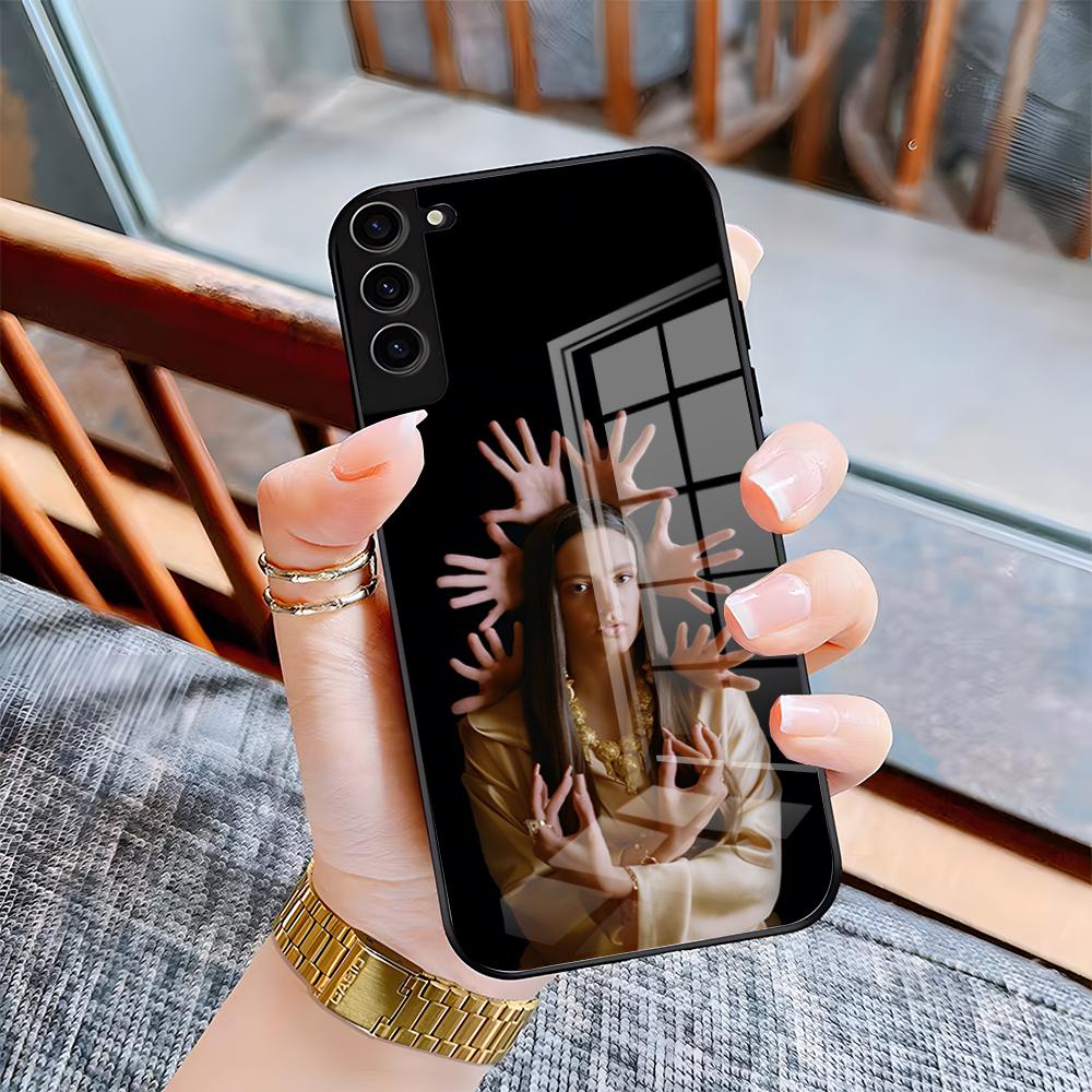 Singer Rosalia Phone Case For Samsung S26 S25 Plus S20 S20 Plus S22 Ultra S23 FE S21 Plus S21 Ultra Glass Cover