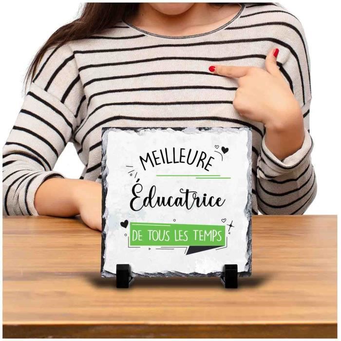 Cadre Meilleure Éducatrice de tous les temps | Idée Bureau Cadeau Travail Départ Retraite Collègue Anniversaire Noël
