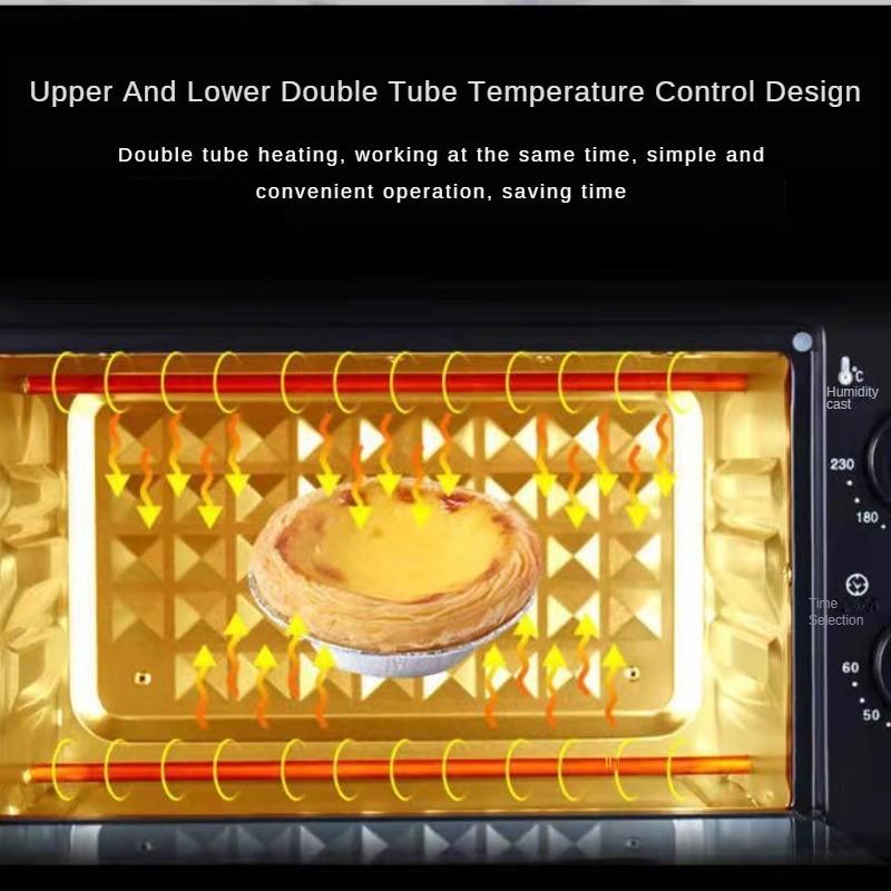 1000W 12L/22L Household Multifunctional Electric Oven Kitchen Baking All-in-one Machine High-capacity Oven 425*250*275mm