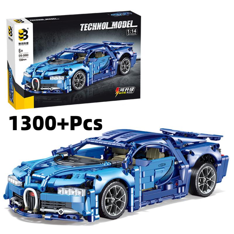 

Bugatti Конструктор Машина на радиоуправлении Модель Игрушка Набор Подарки Свет Blue