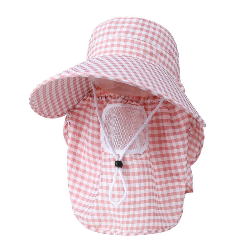 Tea picking hat female summer outdoor work full face dust protection neck cycling breathable mask big edge sun protection sun hat