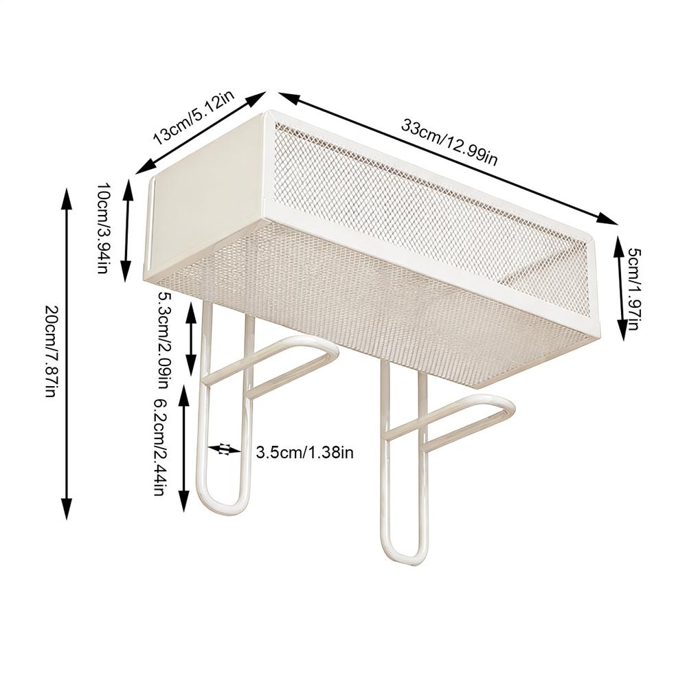 Toilet Shelf Metal Adhesive Space Saving Bathroom Stand Over Toilet Storage Shelves for Home Restroom Kitchen Laundry Room Paper