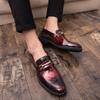 Fashion 2025 Brand Leather Men Shoes Luxury Design Daily Casual Slip On Men Loafers Comfortable Office Wedding Dress Shoes for Men