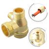 1PC 3 Port Air Compressor Check Valve Check Valve Zinc Alloy Male Thread Connector Tool For Air Compressor Tool Psrts