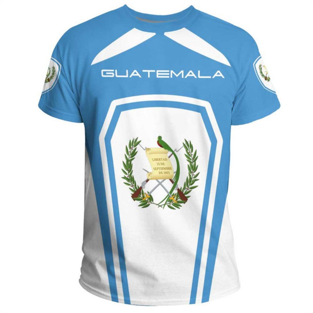 The Republic-of Guatemala Ethnic Flag 3D Printed T Shirt Guatemala Emblem Map Graphic T-shirts Men Fashion Streetwear Tee Shirts S
