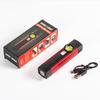 COB LED Work Light: Portable USB-Rechargeable Flashlight with Red Warning Light & Magnetic Base for Maintenance