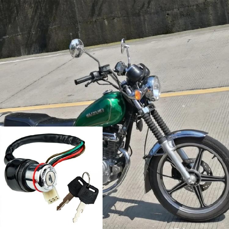 Motorcycle Electric Bike Ignition Key Switches Strong Metal Heatproof Structure High Durability Bike Switches for GN125