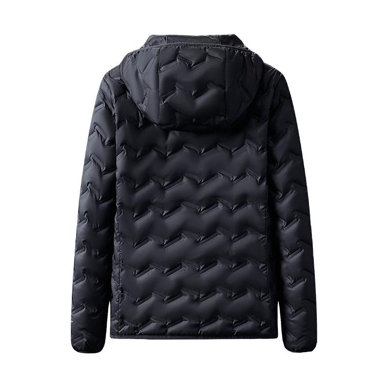 Daunenjacke Herren Kapuzen Nahtlose weiße Entendaunen Warme Daunenjacke 