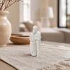 Smooth Edge Figurine 3D Printed Couple Figurine, Husband And Pregnant Wife Embrace Sculpture, Romantic Healing Atmosphere Decor Lover Statue for Home