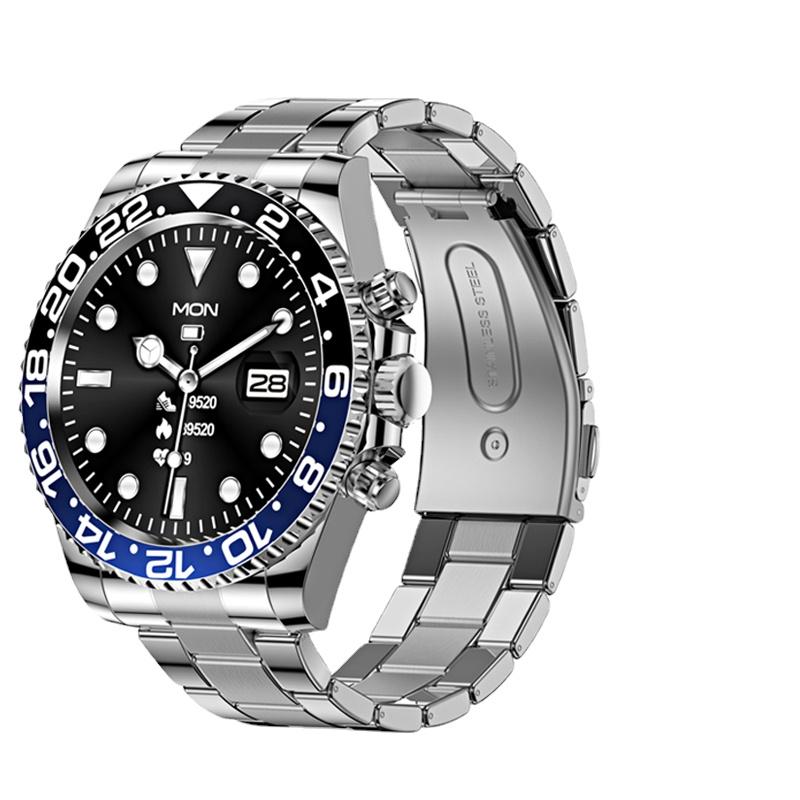 Luxury AW12 Smart Watch Stainless Steel Women Men Full Touch Round Screen Fitness Bluetooth Call Smartwatch