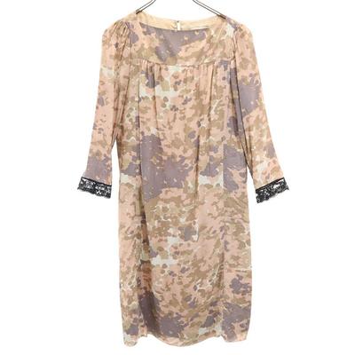 7 Minutes Sleeve Knee-length Dress 2 Pink Women Used