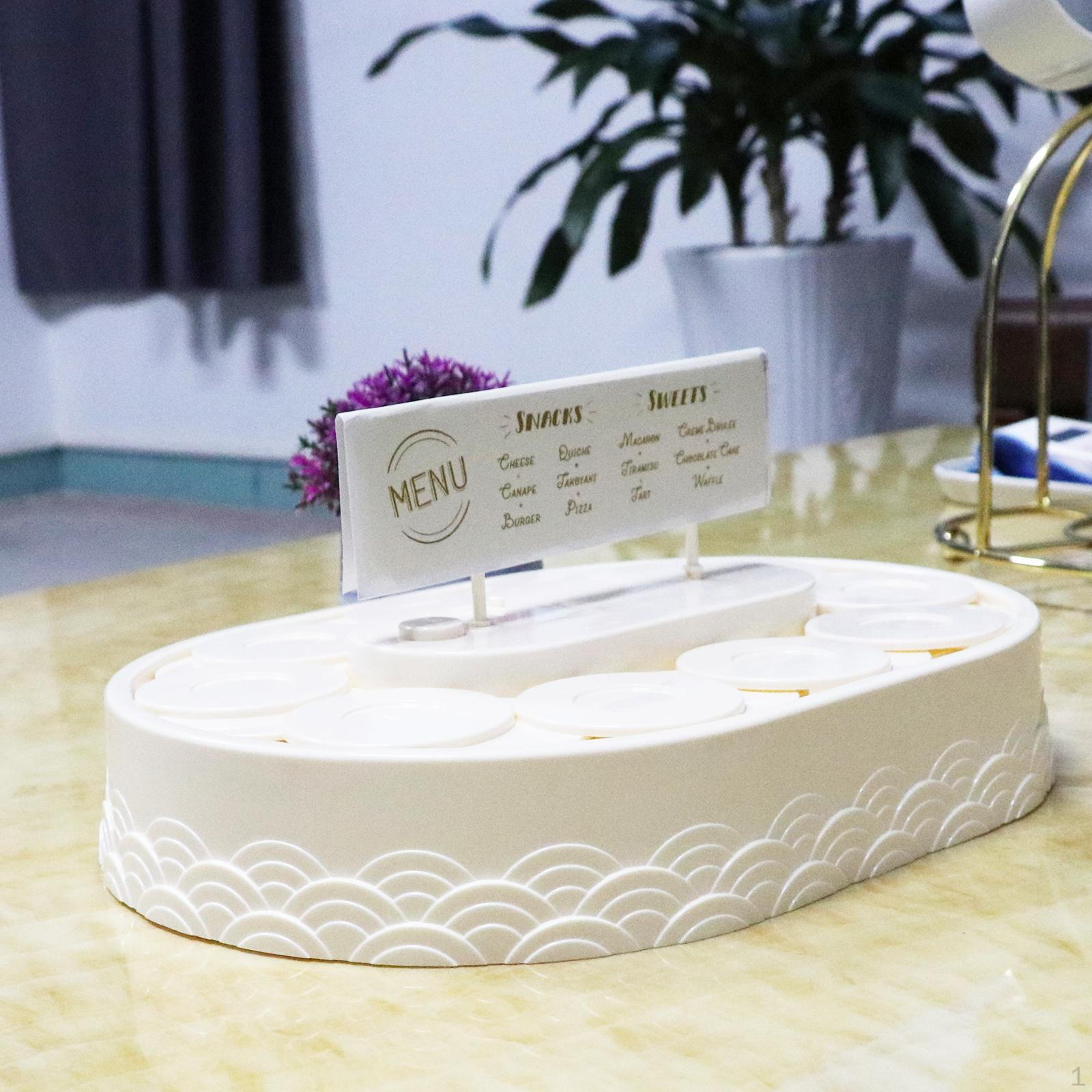 

Вращающаяся подставка для макарон на батарейках, 10 противней, противни для выпечки, десертных кексов, формы для выпечки белый