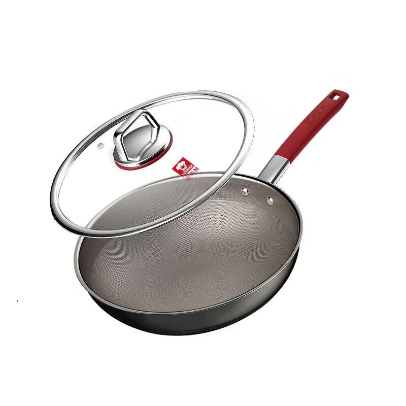 KOBACH 32cm Double Honeycomb Stainless Steel Wok