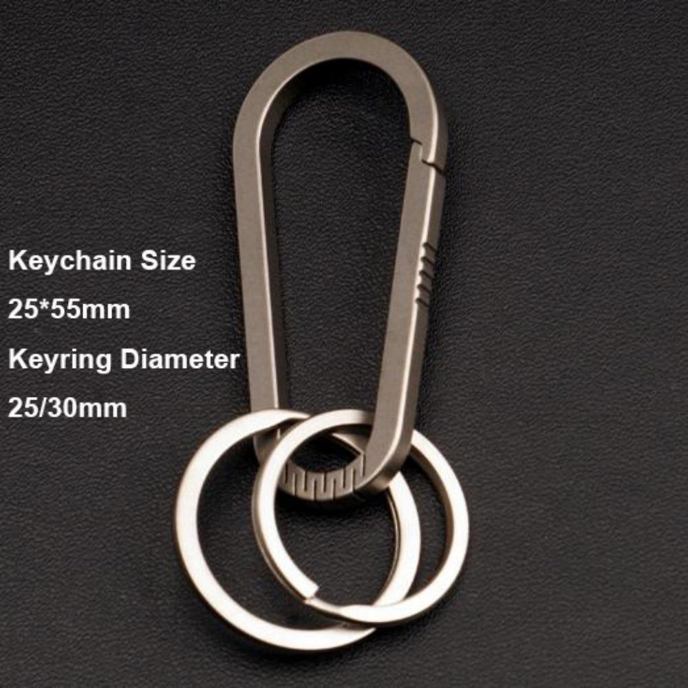 Multifunctional Titanium Alloy Key Rings Real EDC Tool  Male Creativity Gift