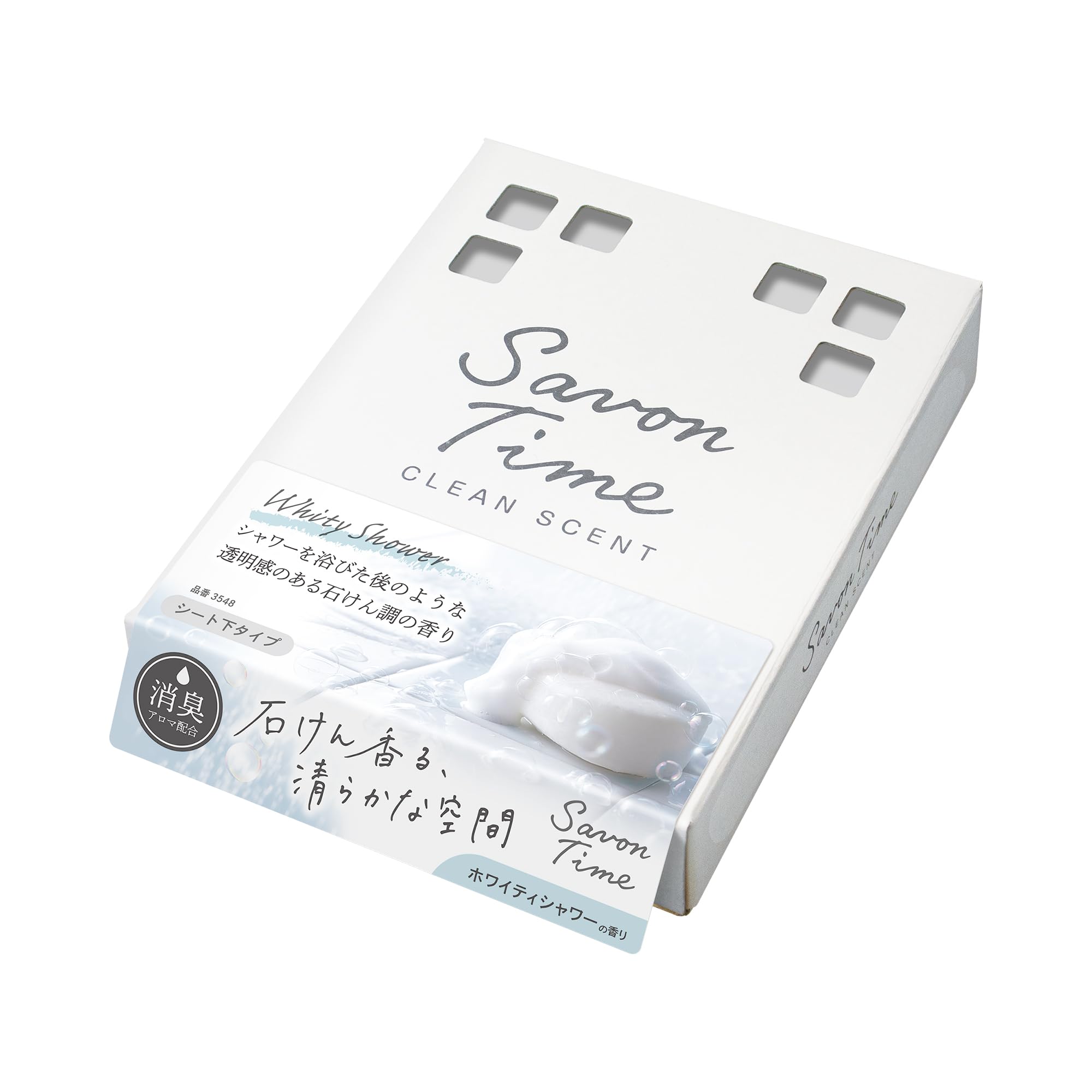 

Освежитель воздуха для автомобиля HARUKADO Carall Savon Time Box Whitey Shower 165 мл 3548