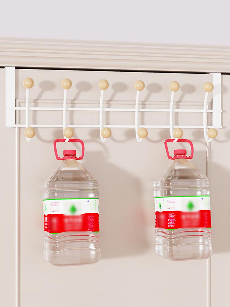 Christmas  Strong bearing wrought iron without perforation living room wall hook home wall hangers porch wall double row hook