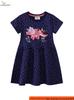 2026 Girls' Summer Cartoon Embroidery Dress: Stylish Academy Style for Kids