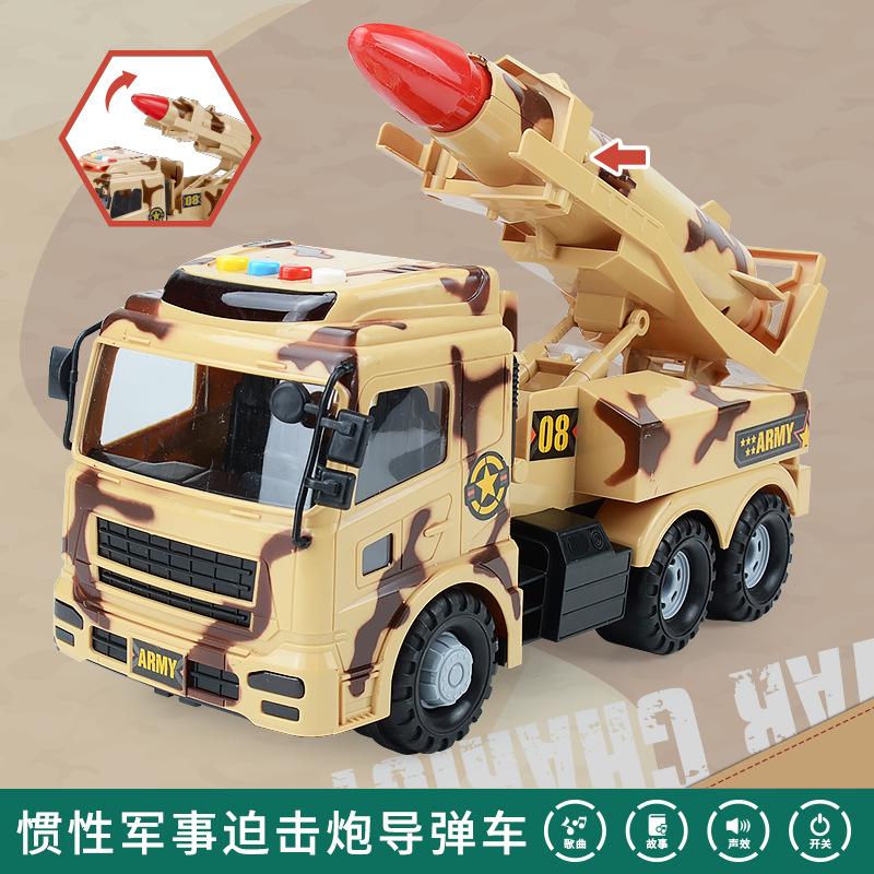 

Large Inertial Military Transport Vehicle Simulation Air Defense Missile Chariot Model Children S Sound And Light Toy Car