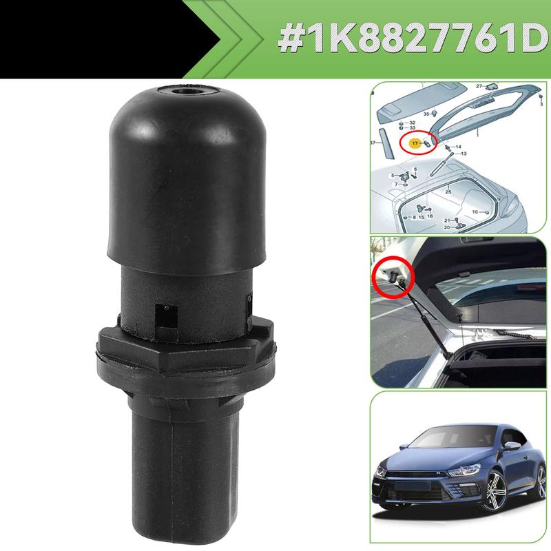 Cushion Rubber Stop Trunk Lids Adjustable Buffer Block Accessories 1K8827761D For VW Scirocco 2009-14 Rear Boot Tailgate Cushion