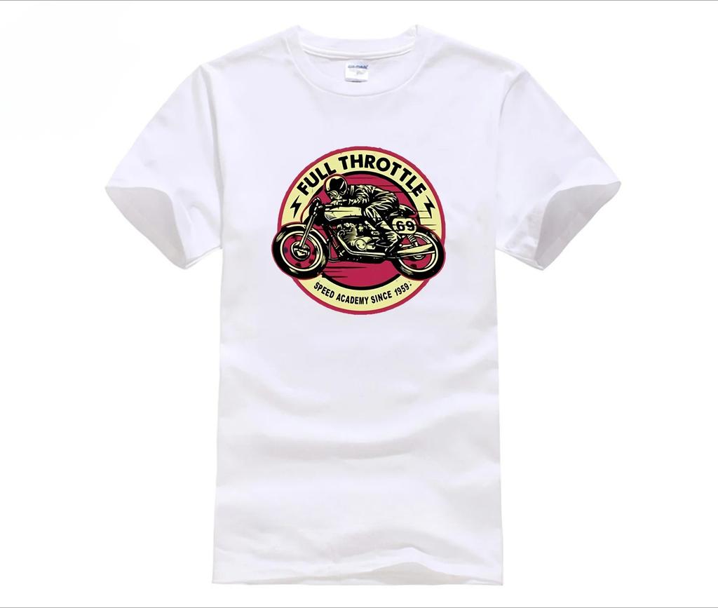 Vintage Motorcycle Zip Coat Tshirt Full Throttle Cafe Racer Special Edition Unisex Tee