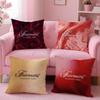 Fairmont H-Hotels & Resorts Pillow Case Anti-dustmite Pillow Invisible Zipper Silky Short Plush Sofa Cushion Cover