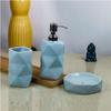 Premium Ceramic Bathroom Accessories Set of 3 | Modern Luxury Bath Set with 300ml Soap Dispenser, Toothbrush Holder & Soap Dish | Home Decor Items |