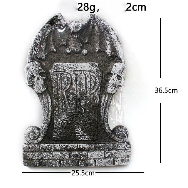 Halloween Foam Tombstone Decoration RIP Skull Graveyard Prop Haunted House Party Garden Cemetery Outdoor Horror Decor Supplies
