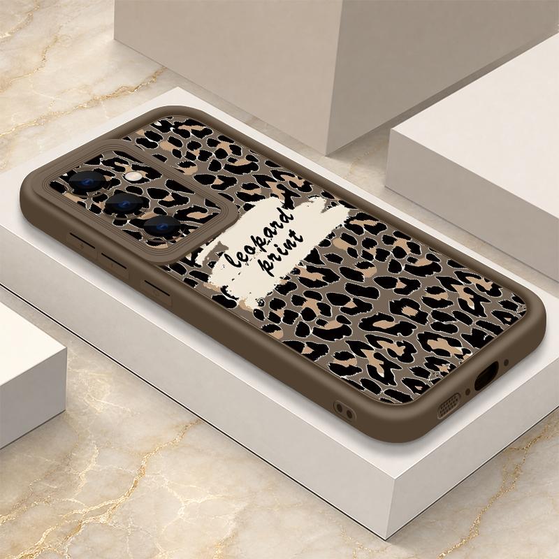 Bowknots Leopard Case For Samsung Galaxy A57 A37 A27 A17 5G A56 A36 A26 A16 A55 A54 S21 FE S22 S23 S24 Plus S25 S26 Ultra Shockproof Bumper Cover