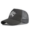 Two Tone Mesh Trucker Hat Breathable Outdoor Sun Hat Vintage Summer Baseball Cap  For Men
