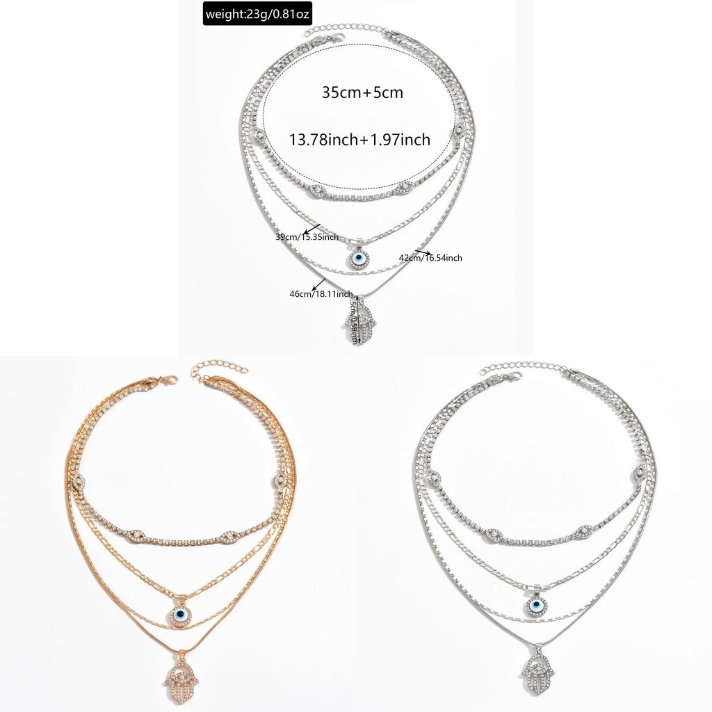 Gothic Evil Eye Jewelry Statement Choker With Sparkling Inlay For Fashionistas