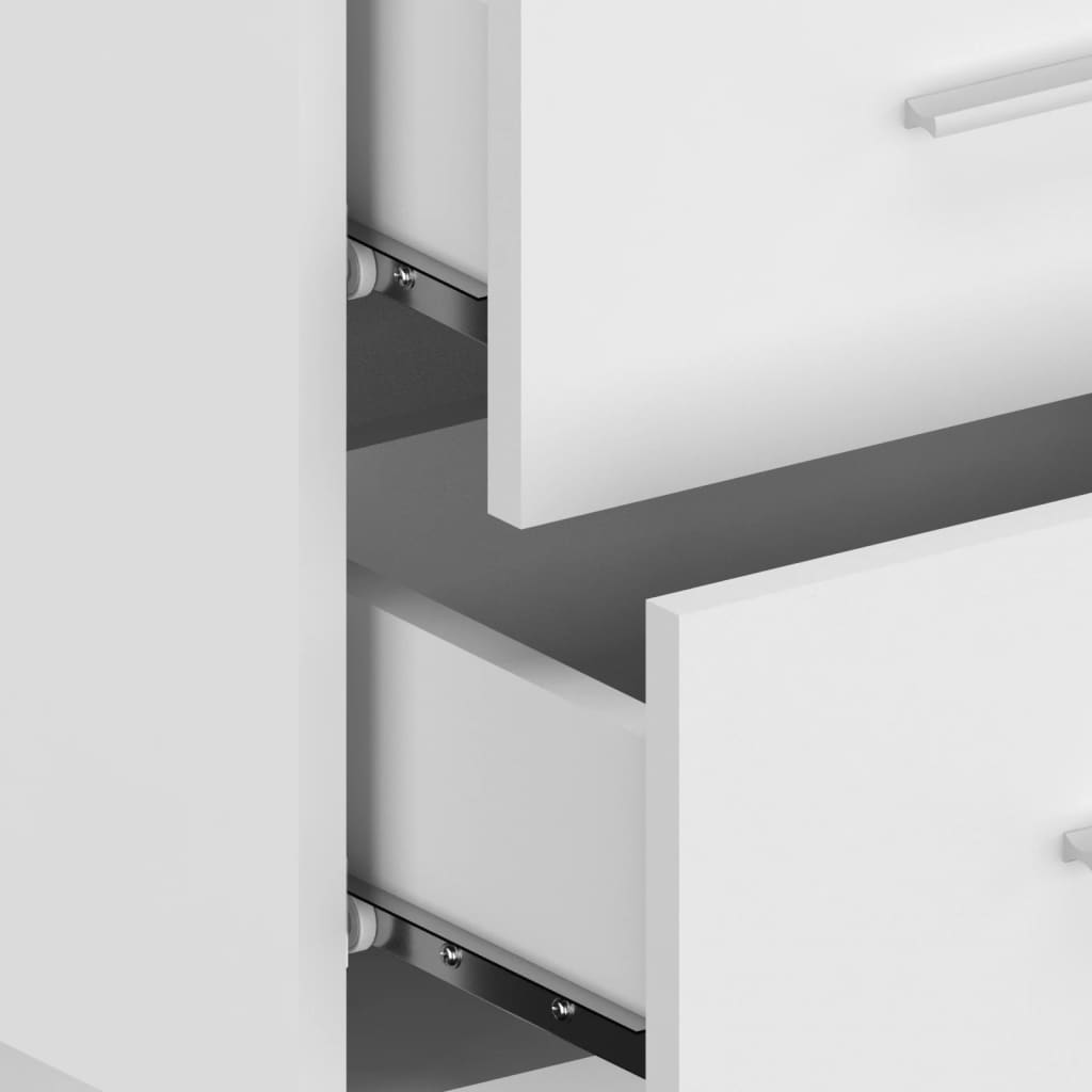 Wall Mounted Nightstands (2 pcs) White