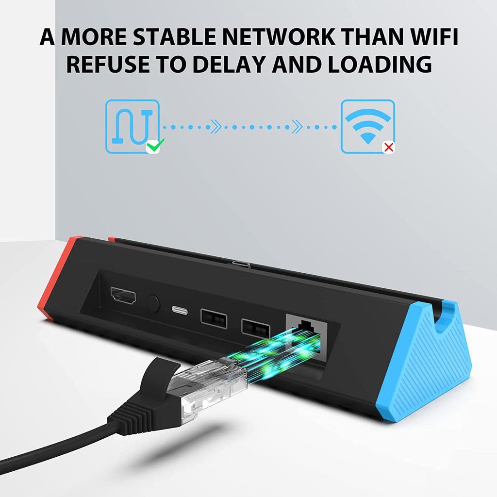 Nintendo Switch OLED Portable TV Docking Station with HDMI Adapter