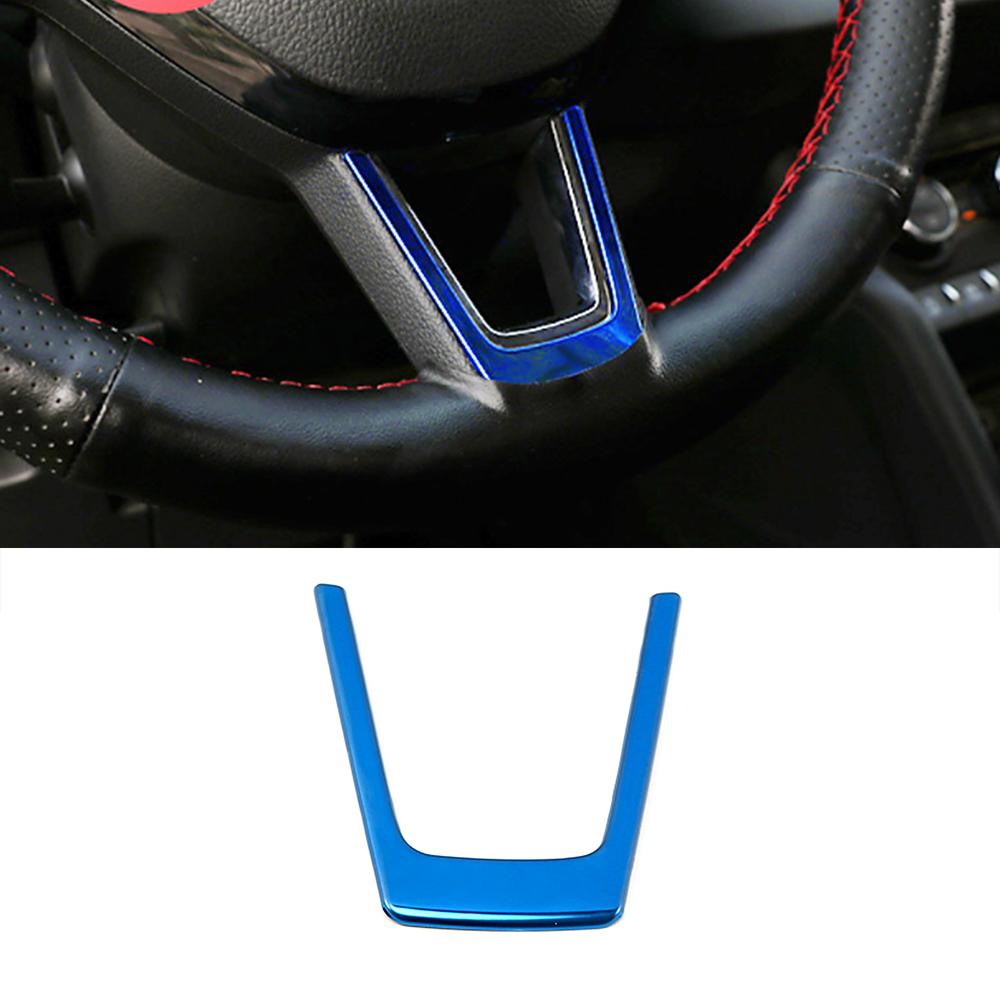 For Skoda Karoq 2017- Car Interior Central Console Part Refit Trim Stainless Steel Accessories Decoration Modify