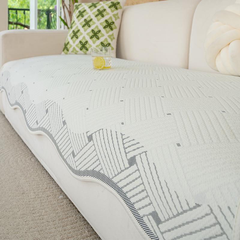 Summer Cool Ice Silk Sofa Cushion  New Small Fresh Seat Cushion Summer Cold Doudou Mat Non-Slip Seat Cushion