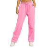 Damen Casual Fleece Winter Jogginghose mit elastischem Bund