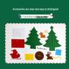 Children’s Handmade Mini Non-woven Christmas Tree Ornament with Silk Flower - Kindergarten Decoration Gift Pack