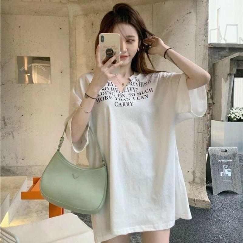 

Plus Size Ladies 1.00 Kg-150.00 kg Loose Top Wear Short Sleeve T-shirt White 2XL