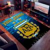 Custom personalization Argentine Football Association Print Area Rug - Soft, Washable Non-Slip Indoor Mat,Living Room,Home&Office Decorative Rug