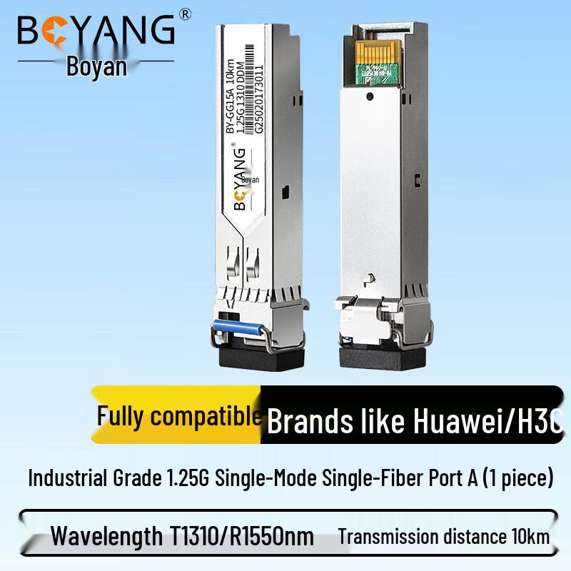 BOYANG Industrial Grade 1.25G SFP Single-Fiber Optic Module Intel