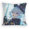 Hydro Archon of Fontaine Furina Pillow Case Antidustmite Pillowcase Invisible zipper silky short plush Sofa cushion cover