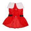 Soft Fabric Christmas Pet Outfit Adjustable Fit Festive Printed Holiday Puppy Clothes Warm Thick Lining Lightweight Wear