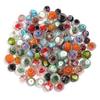 10pcs/lot 8 10 12mm Colored Faceted Flower Lampwork Beads Loose Spacer Abacus Glass Beads For DIY Girls Charms Bracelet Necklace