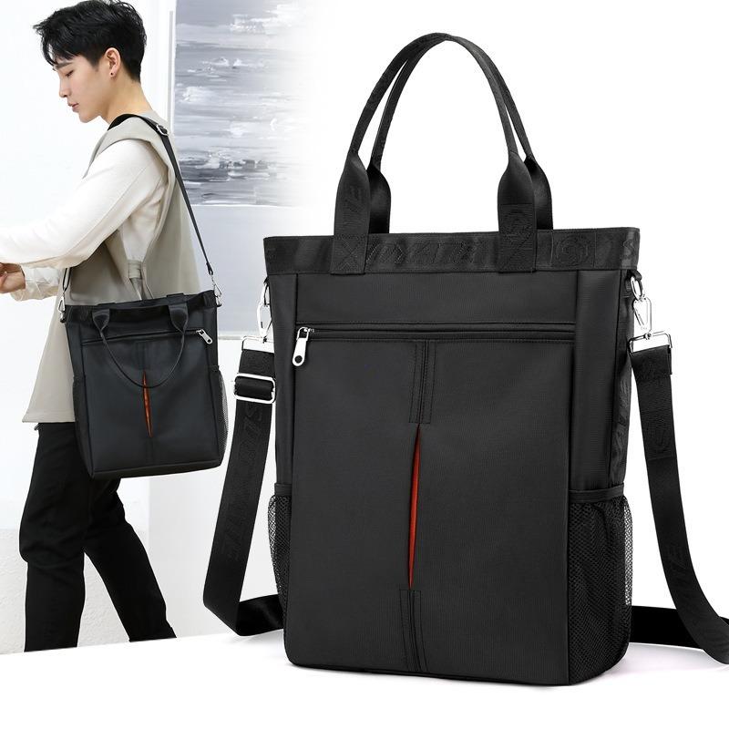 Men's Busin Casual Laptop Bag 4/5.6 Inch Notebook Cuter Bag Simple Leisure Single oulder Bag Ox Cloth Zipper 2026 handbags