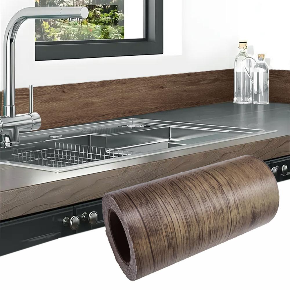 1pc 5m Self-adhesive Wall Trim Line Skirting Border Waterproof Baseboard Wallpaper Sticker For Living Room Home Decoration