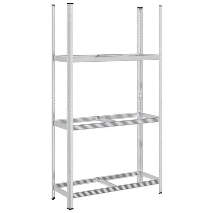 VidaXL 3-Tier Tire Rack Silver 110x40x200 Cm Steel, Garage Shelf, Storage Shelf, Shelf 4016970