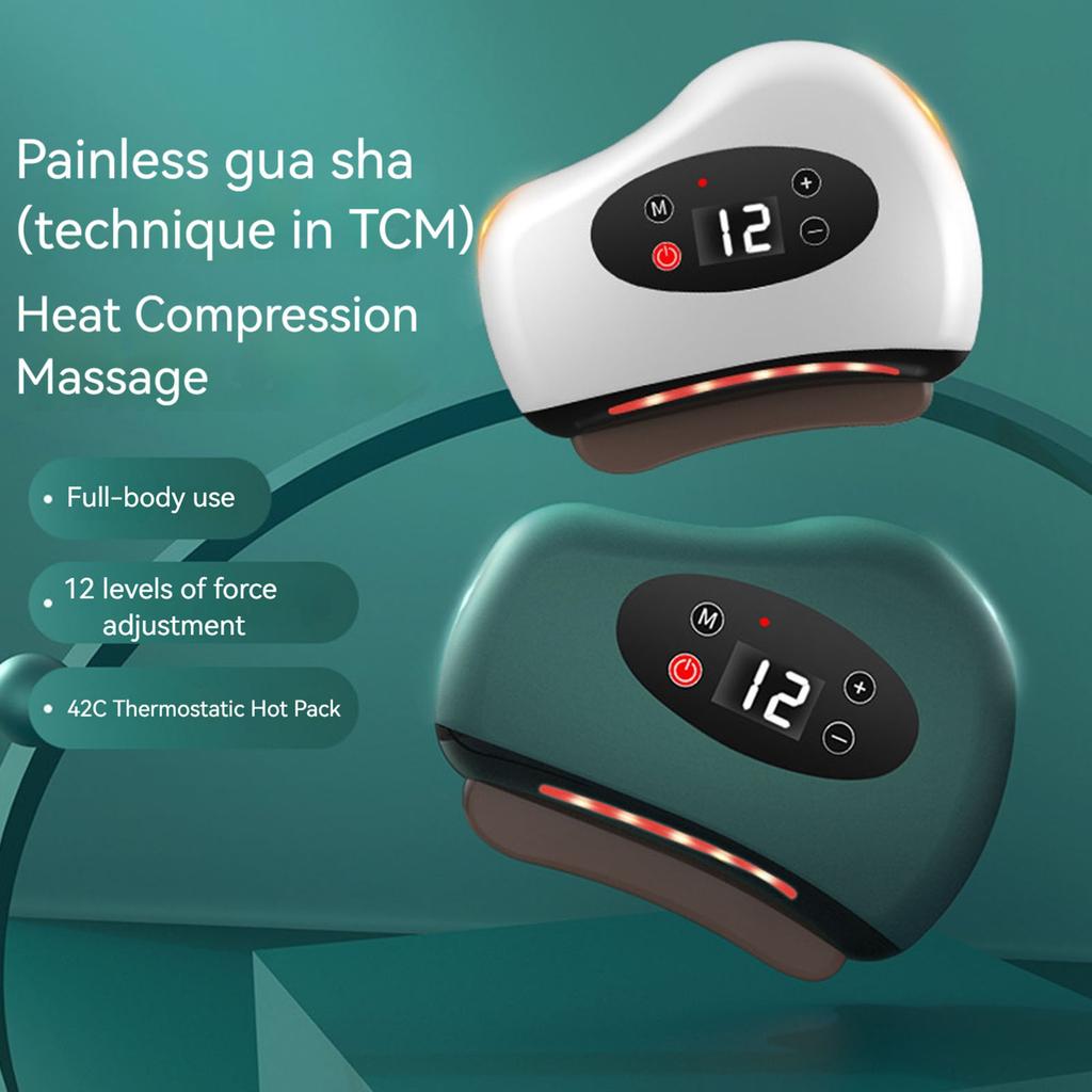 Electric Scraping Instrument Lightweight Bianstone Scraping Board USB Charging Hot Compress Eye Massager Removal Wrinkle Tool