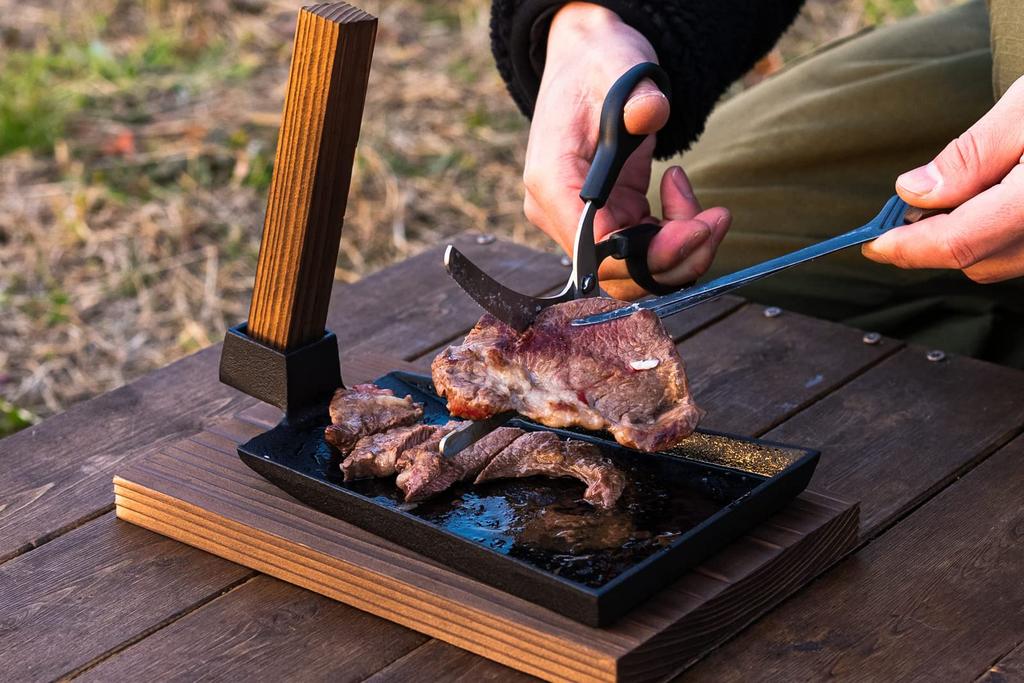 Ikenaga Iron Works Steak Gas Fire Made In Sukikuwa Steak 11321 Plate, Only, Japan,
